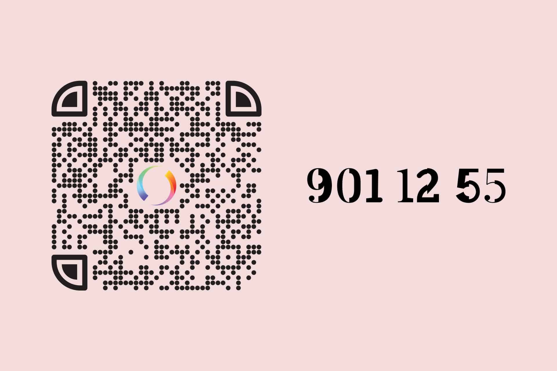 En Swish-QR-kod. och numret 901 12 55.