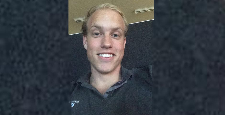 Porträtt av Gustav Karlqvist.