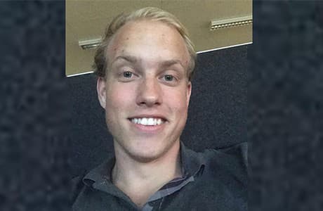 Porträtt av Gustav Karlqvist.