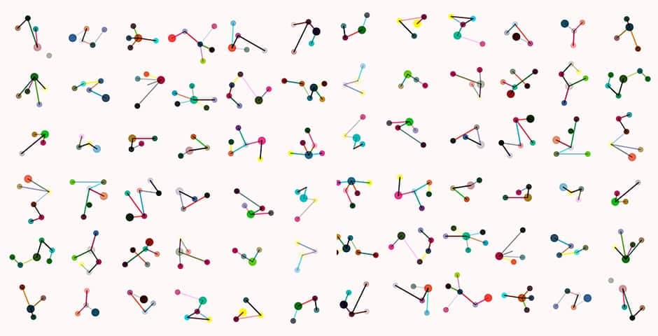 Schematiska bilder på molekyler.