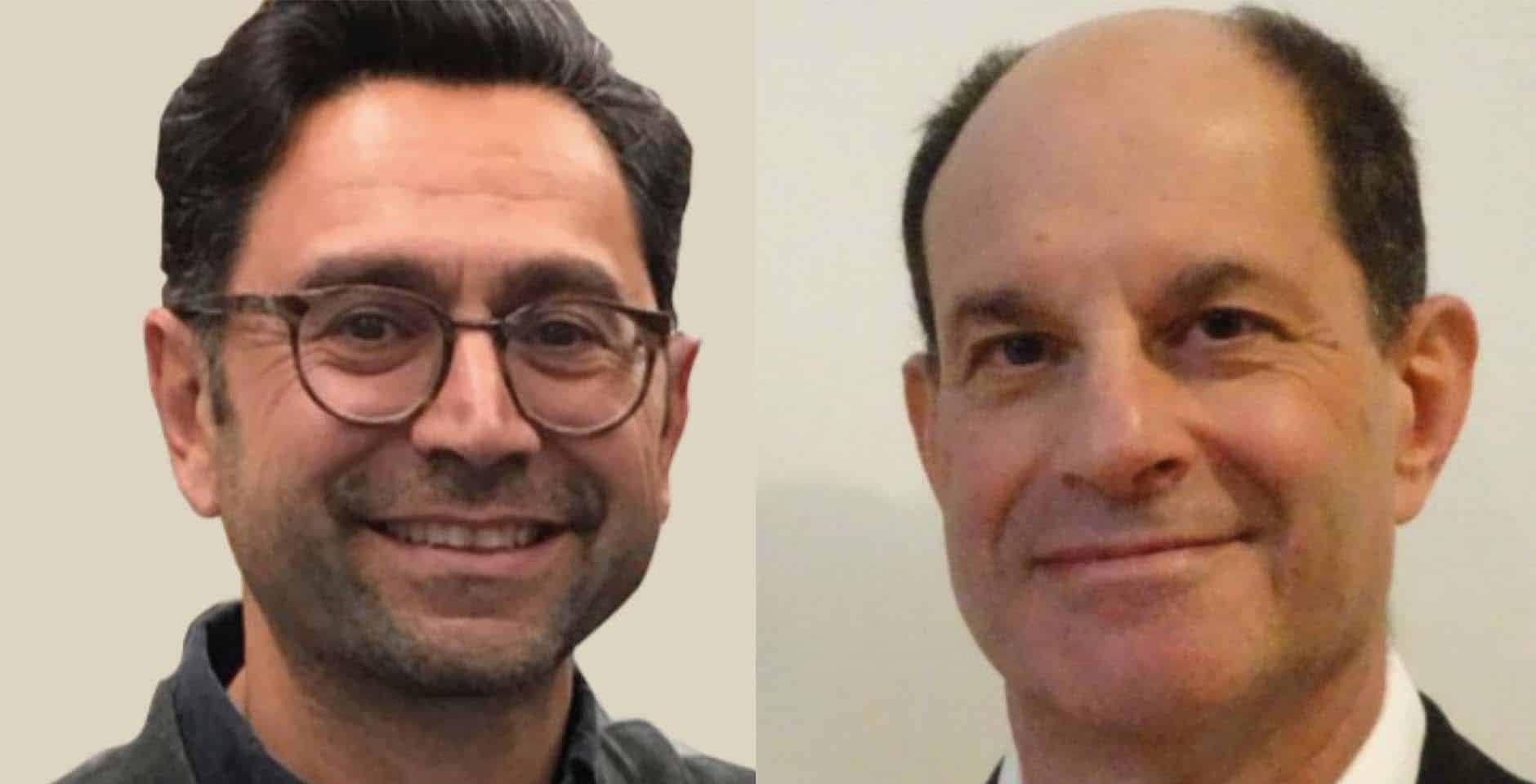 Separata porträtt på Ardem Patapoutian och David Julius.