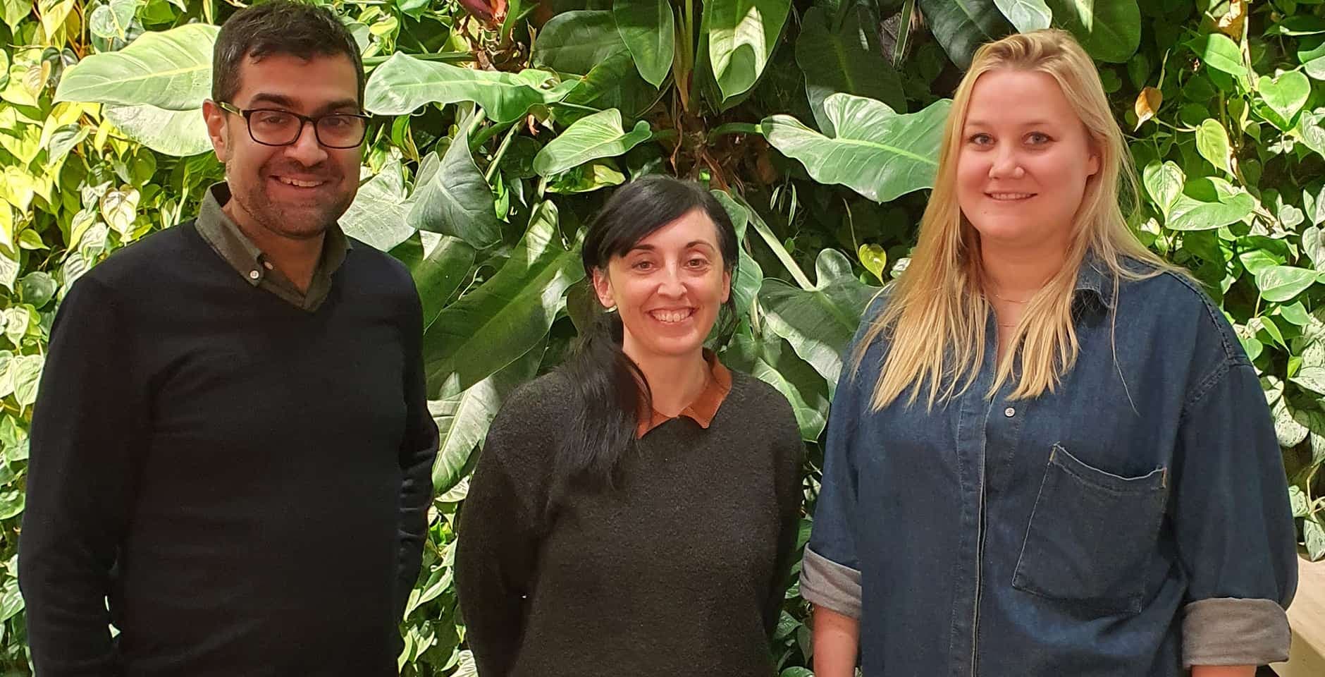 Porträtt av Gonçalo Castelo-Branco, Eneritz Agirre och Mandy Meijer.