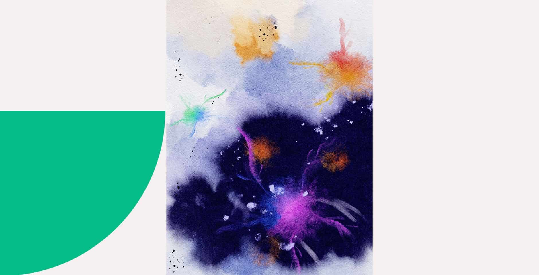 Illustration av β-amyloida plack.