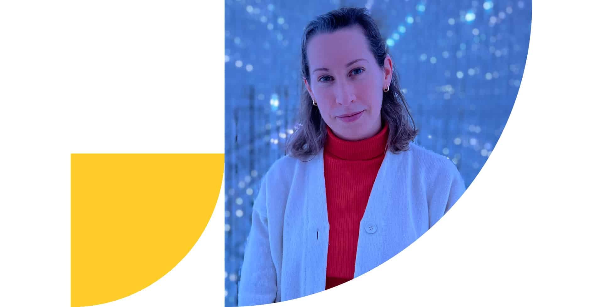 Porträtt av Elin Gruyters, en av Hjärnfondens stipendiater och forskar på Karolinska Institutet.